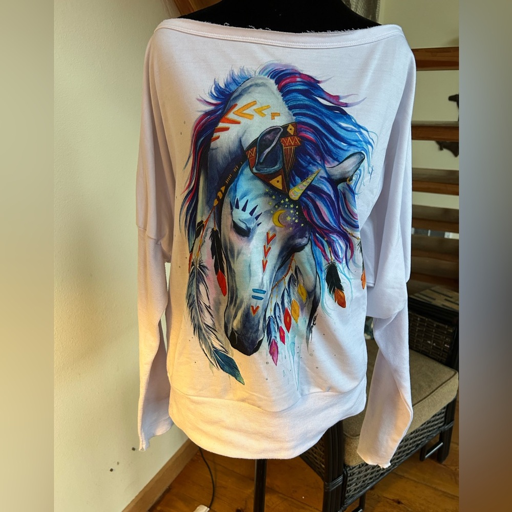 Colorful Unicorn Graphic Shirt